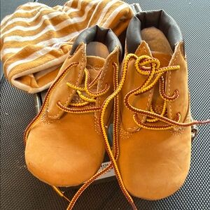 Timberland Kids Shoes with Yellow Laces
